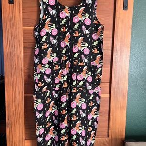 Nooworks linen garden suit size L (Mean Machine print)